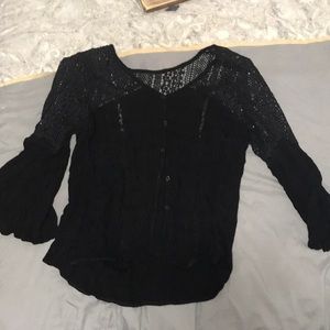 Lace crop top tunic, size M made by old Navy